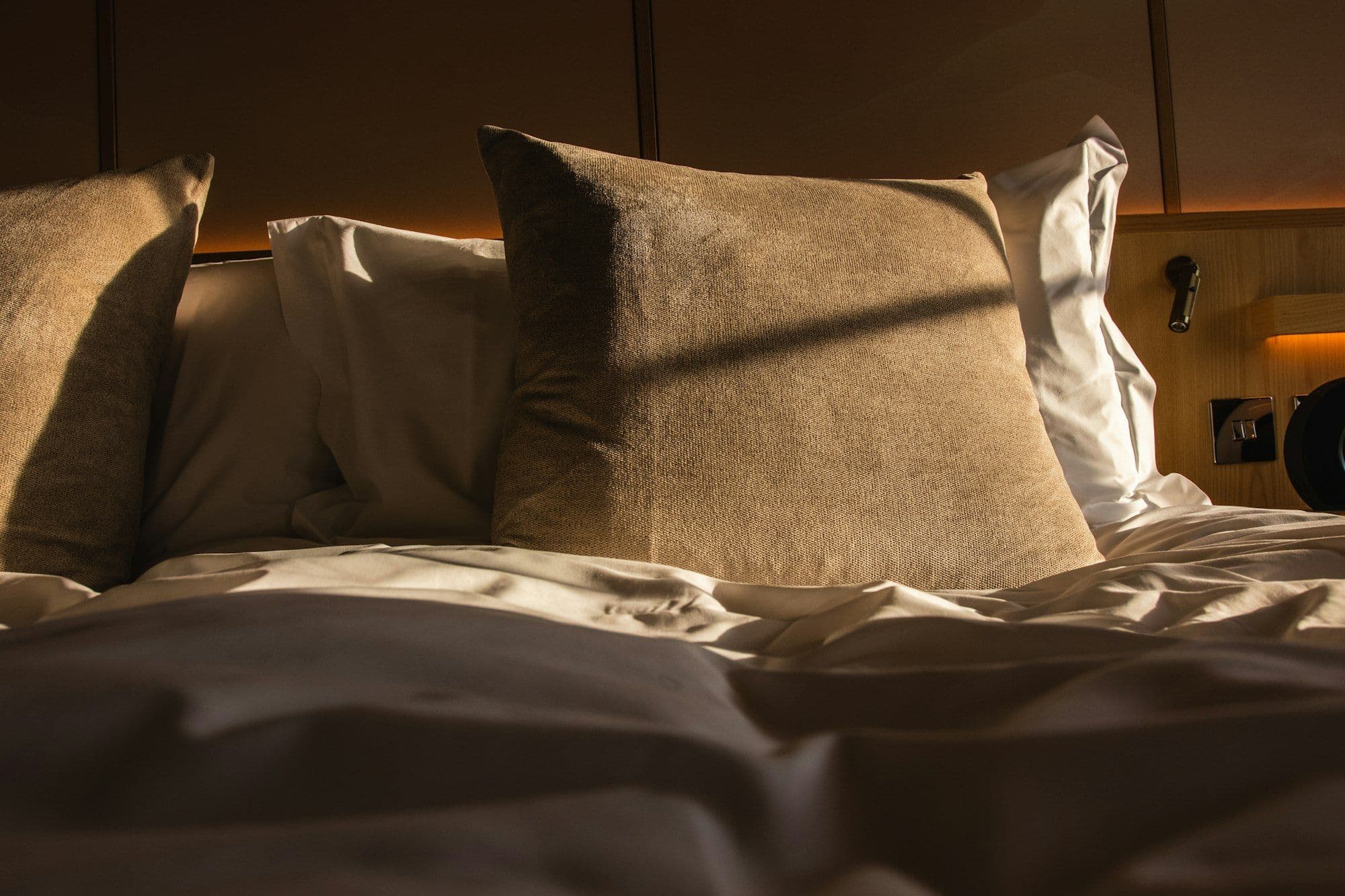 Hotel rooms and hotel bedding