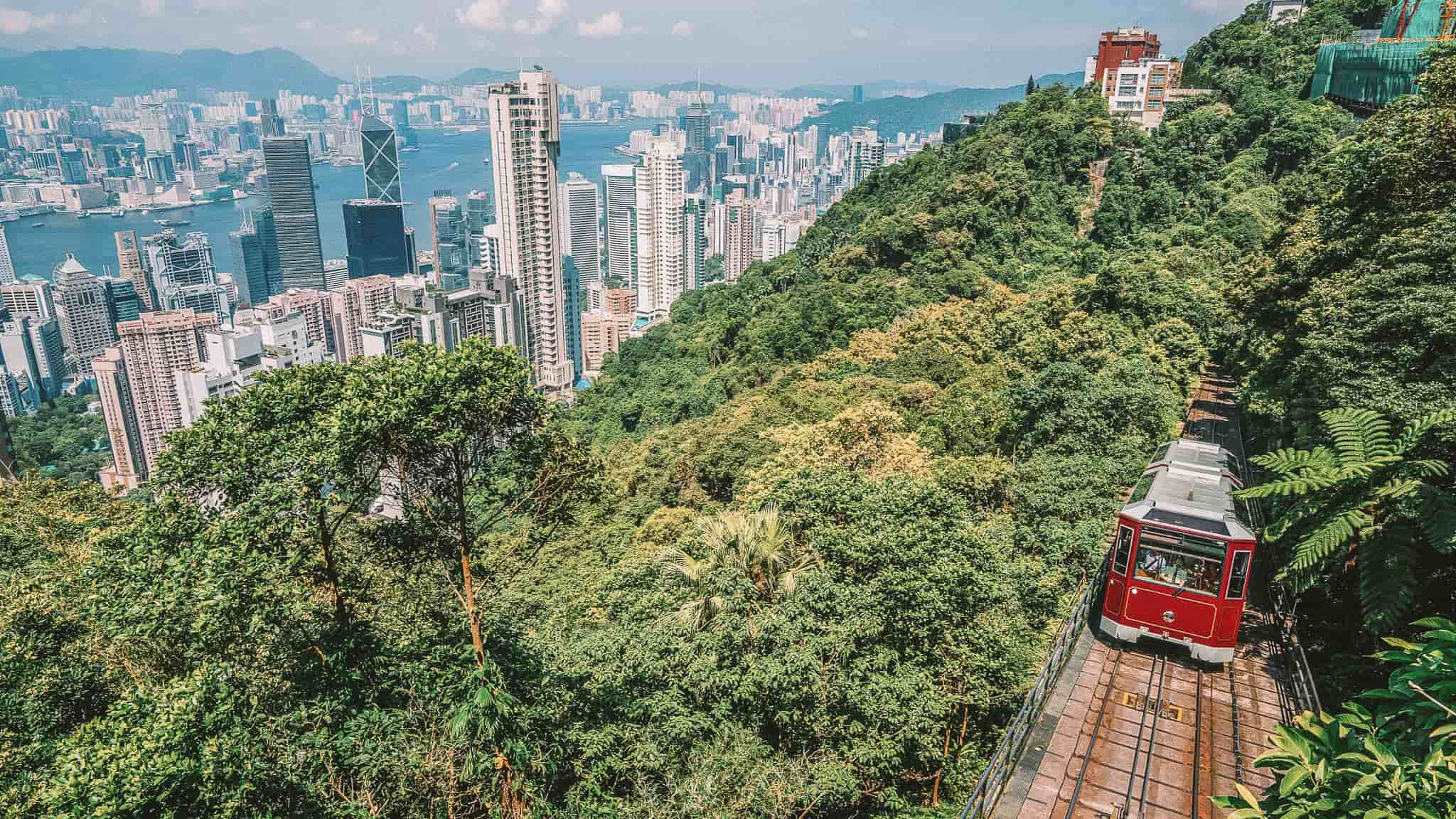 Hong Kong Peak Tram The Tram on the Peak