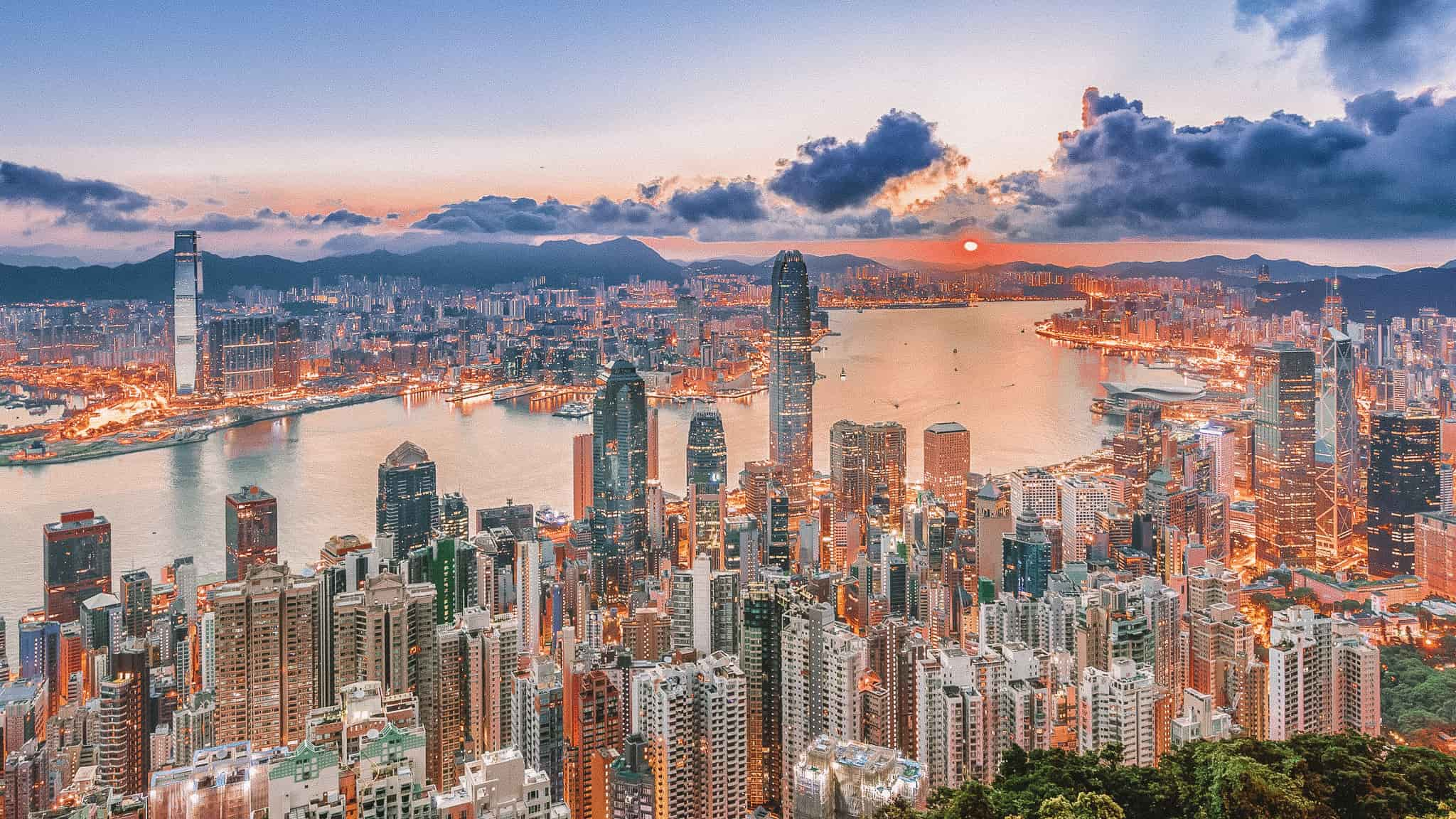 Hong Kong Peak Tram View from the Peak